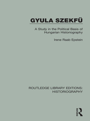 cover image of Gyula Szekfü